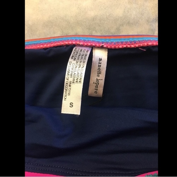 NWT Nanette Lepore Bikini SET Bandeau Top + Bottom - Picture 5 of 8